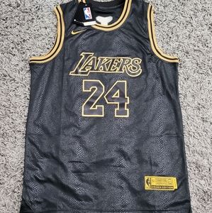 Kobe Bryant 24 Black Lakers Jersey Mamba Print